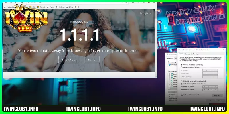 Lưu ý khi truy cập iwinclub bằng vpn 1111